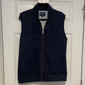 Charleston Threads Heathered Navy Zip-Up Vest